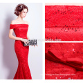 China Suzhou Manufacturer best selling Cap Sleeve Red Long Mermaid Evening Dresses